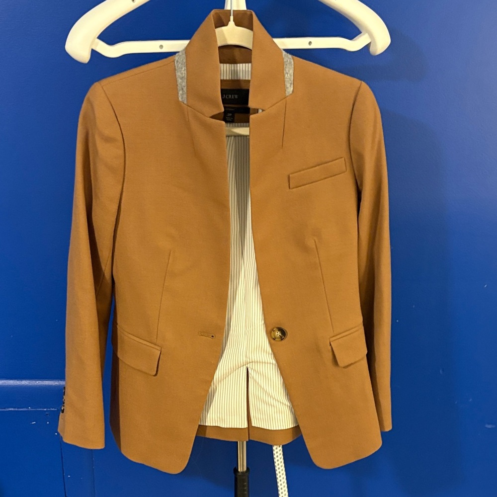 J. Crew Camel Regent Blazer